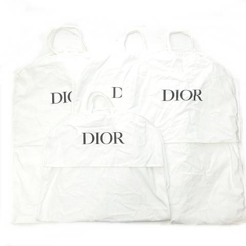 高評価のクリスマスプレゼント Dior ディオール ガーメントケース レディース メンズ STK 0909 ホワイト 白 衣装カバー スーツカバー ガーメントカバー 4点セット その他