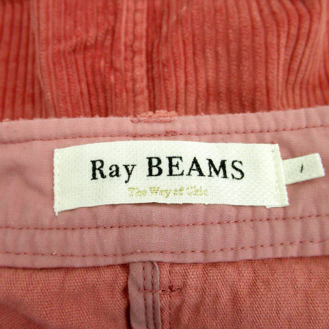  Ray Beams Ray Beams trapezoid skirt flair skirt mini height corduroy 1 pink /MS12 lady's 