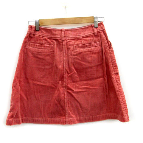  Ray Beams Ray Beams trapezoid skirt flair skirt mini height corduroy 1 pink /MS12 lady's 