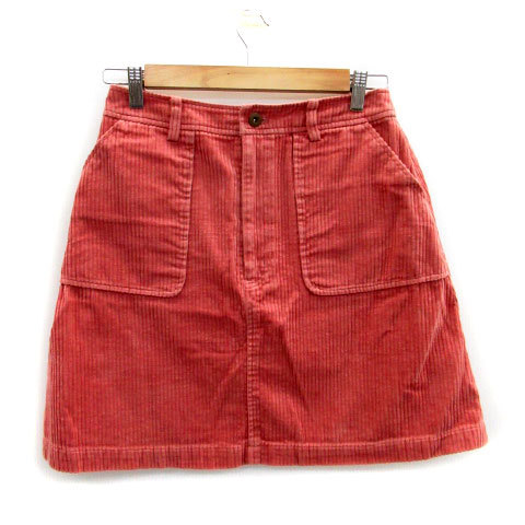  Ray Beams Ray Beams trapezoid skirt flair skirt mini height corduroy 1 pink /MS12 lady's 