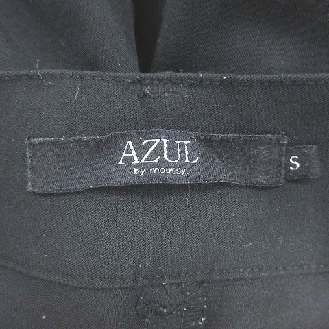 アズールバイマウジー AZUL by moussy テーパードパンツ タック スラックス S 黒 ブラック /CT ■MO レディース_画像6