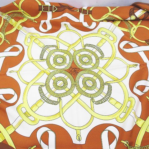 大切な エルメス HERMES レディース フランス製 シルク ブラウン 大判 カレ90 スカーフ Sellier スカーフ 大切な エルメス HERMES レディース フランス製 シルク ブラウン 大判 カレ90 スカーフ Sellier スカーフ