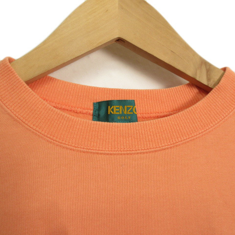ケンゾー KENZO GOLF ヴィンテージ トレーナー ロゴ 刺繍 スウェット 4 オレンジ メンズ_画像3