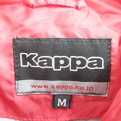カッパ kappa ゴルフ ダウンジャケット 2WAY 長袖 半袖 スタンドカラー ジップアップ グレー ピンク M レディース_画像3