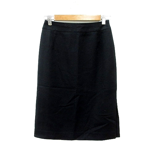  Natural Beauty Basic NATURAL BEAUTY BASIC tight skirt knee height wool S black black /MN lady's 