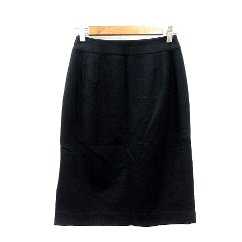  Natural Beauty Basic NATURAL BEAUTY BASIC tight skirt knee height wool S black black /MN lady's 