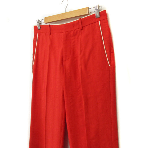  Versace Versace .VERSACE pants strut stripe 46 Italy made domestic regular red red men's 