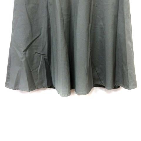  Ballsey BALLSEY Tomorrowland flair skirt knee height 34 green khaki /YI lady's 