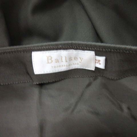 Ballsey BALLSEY Tomorrowland flair skirt knee height 34 green khaki /YI lady's 