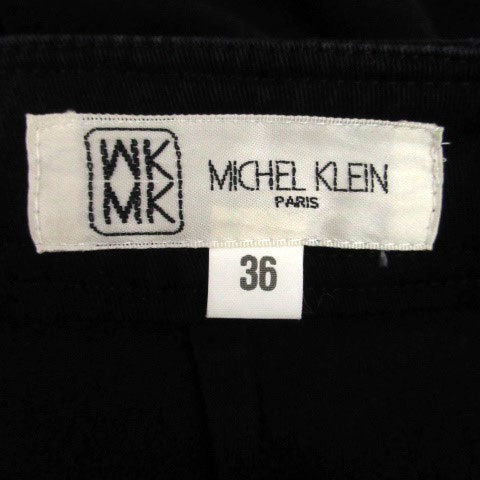 エムケー ミッシェルクラン MK MICHEL KLEIN フレアパンツ ロング丈 36 黒 ブラック /HO26 レディース_画像5