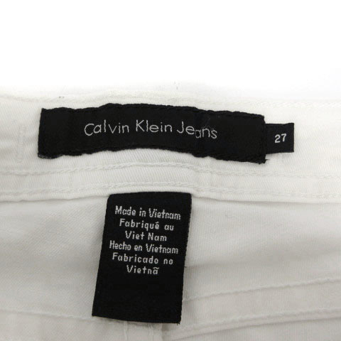 カルバンクラインジーンズ Calvin Klein Jeans パンツ ジーンズモデル スキニー ジップフライ シンプル ストレッチ ホワイト 白 27_画像5