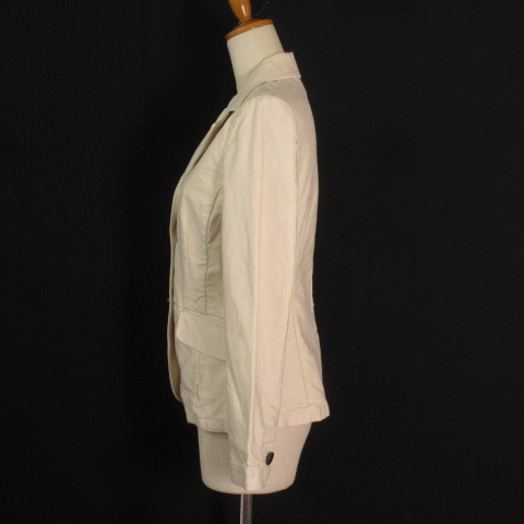  Scapa SCAPA jacket tailored silk linen.40 beige lady's 