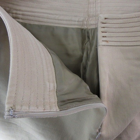  HusHush HusHusH юбка шт. форма колено длина боковой застежка-молния хлопок тонкий одноцветный 2 бежевый низ /NA женский 