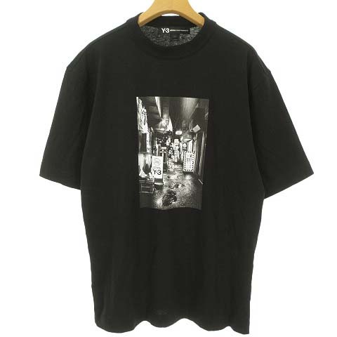大割引 ワイスリー Y-3 ヨウジヤマモト FP8698 ALLEWAY GRAPHIC SS TEE 美品 20SS アレイウェイグラフィック Tシャツ 半袖 XS ブラック メンズ 半袖Tシャツ
