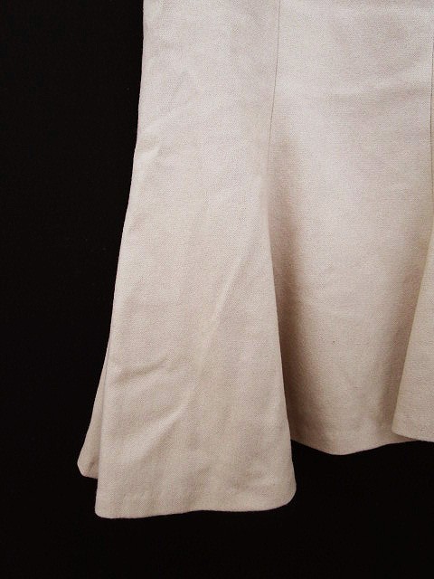 アトリエサブ ATELIER SAB スカート ひざ丈 フレア カシミヤ混 アンゴラ混 40 ベージュ レディース_画像4