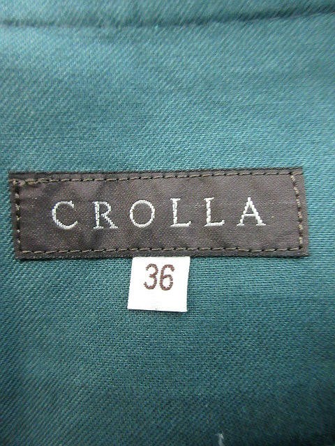 クローラ crolla スカート 台形 ミニ 36 緑 グリーン /YK5 レディース_画像3