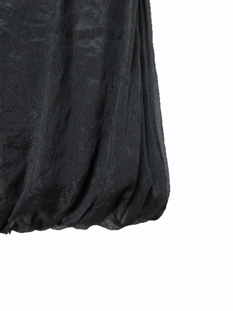 アプワイザーリッシェ Apuweiser-riche ひざ丈 スカート チュール バルーン裾 2 ブラック 黒 /ft レディース_画像6