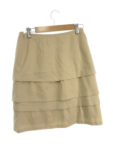  Proportion Body Dressing skirt pcs shape knee height wool tia-do Zip up 2 beige /YT29 lady's 