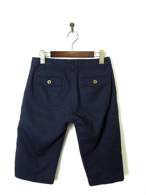 p Revue PREVIEW pants cropped pants marine cotton M navy blue navy lady's 