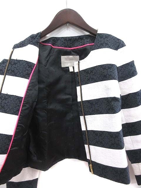 バナナリパブリック BANANA REPUBLIC ジャケット ノーカラー ジップ