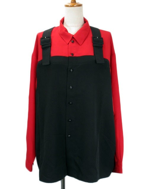 KANSAI O2 Kansai Yamamoto Yamamoto .. cut and sewn tunic do King F2 red red black black lady's 