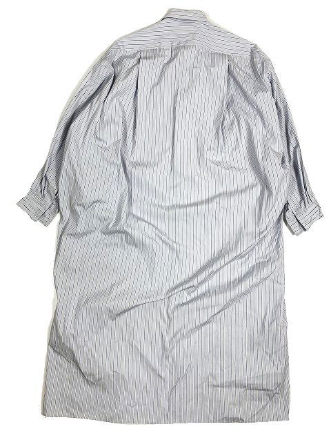 ブラミンク BLAMINK コクーン ロングシャツ ワンピース ストライプ柄 P