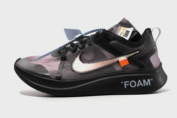 28cm 未使用品 NIKE × OFF-WHITE ナイキ オフホワイト THE 10 ZOOM FLY 'BLACK' ズームフライ US10 AJ4588-001/● メンズ_画像1