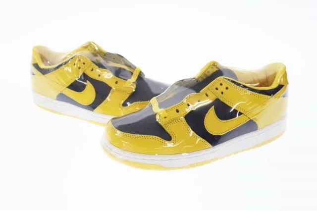 ナイキ NIKE 99年製 裏ダンク DUNK LOW ダンク ロー バーシティメイズ 630358-741 26 ネイビー イエロー ブランド古着ベクトル 中古▲■ 21