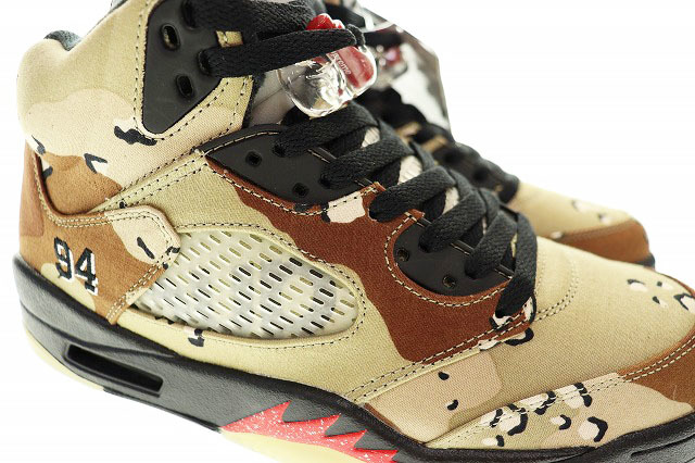 未使用品 ナイキ NIKE AIR JORDAN 5 RETRO SUPREME DESERT CAMO 2015