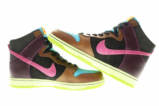 未使用品 ナイキ NIKE DUNK HI NL UNDEFEATED 2005 28cm 312205-461 アンディフィーテッド コラボ ダンク ハイ マルチカラー 【ブランド古_画像3