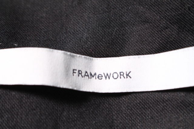 フレームワーク Framework 18AW サロペット ダブルクロス ストレッチ ワイド 38 黒 ブラック /TK レディース_画像4