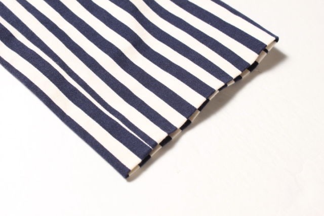  Rige .-ruLisiere FEMME stripe pattern cropped pants /an0515 lady's 