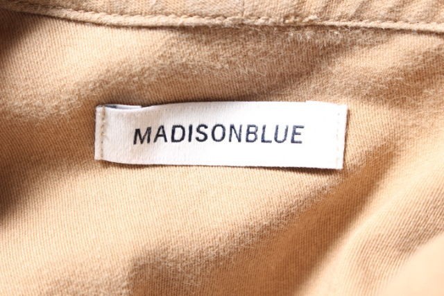  Madison blue MADISONBLUE 16SS jacket long no sleeve belt cotton XS beige /*y0508 lady's 