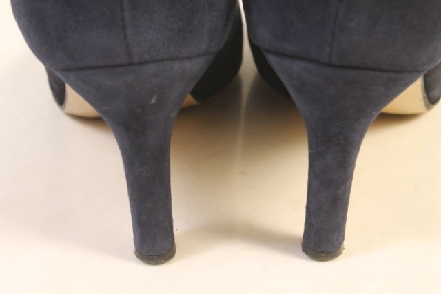  Perry koPELLICO pumps heel po Inte dotu suede 36.5 navy blue navy ayy0523 lady's 