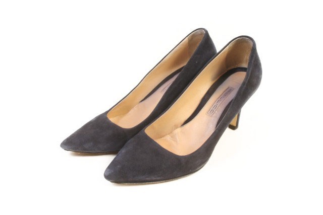  Perry koPELLICO pumps heel po Inte dotu suede 36.5 navy blue navy ayy0523 lady's 