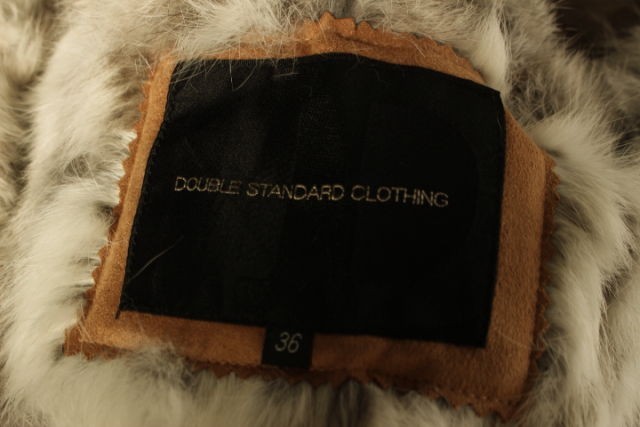 ダブルスタンダードクロージング ダブスタ DOUBLE STANDARD CLOTHING 17AW コート モッズ ファー付き 38 緑 グリーン /yo0425 レディース_画像4