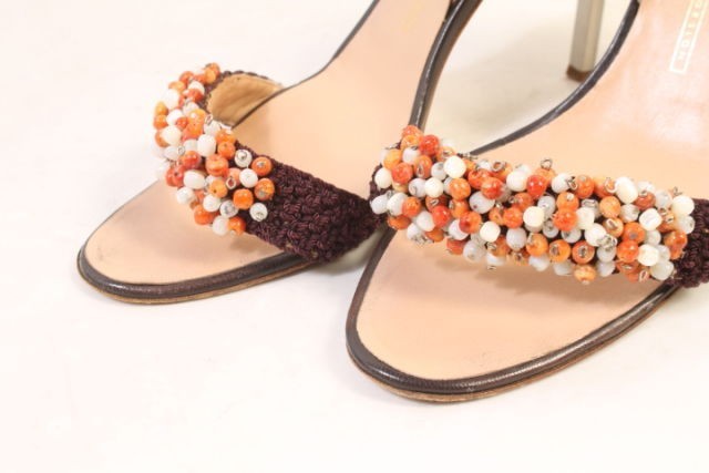  Giuseppe Zanotti design GIUSEPPE ZANOTTI DESIGN sandals high hi- ruby z ankle strap 38 tea Brown /*a0520