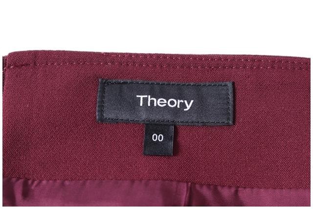 セオリー theory 18AW スカート ひざ丈 フレア 00 赤 レッド /☆a0515 レディース_画像5