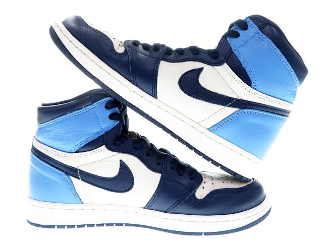 ナイキ NIKE AIR JORDAN 1 RETRO HIGH OG OBSIDIAN 2019 27cm 555088