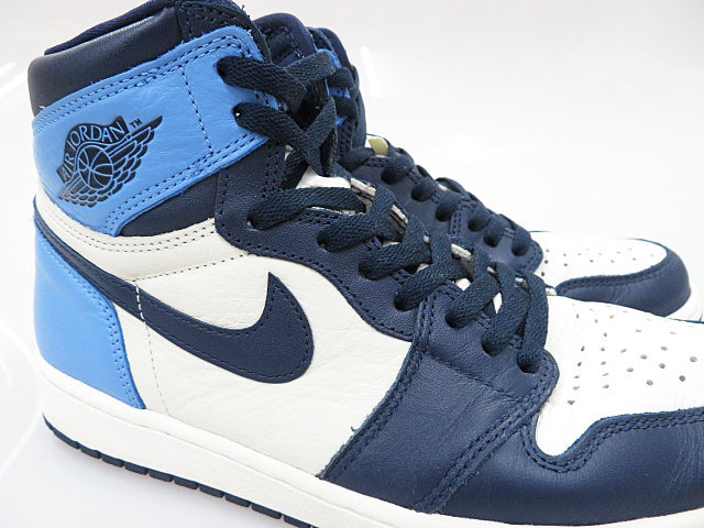 ナイキ NIKE AIR JORDAN 1 RETRO HIGH OG OBSIDIAN 2019 27cm 555088