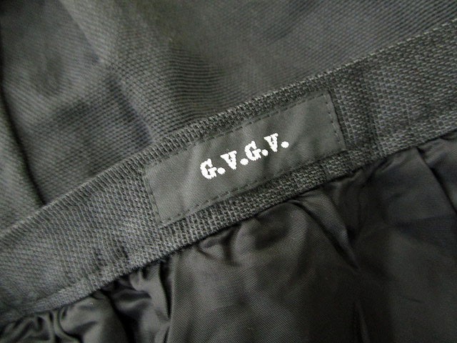 ジーヴィージーヴィー G.V.G.V スカート ギャザー ミニ コットン 36 黒 ブラック cys レディース_画像5