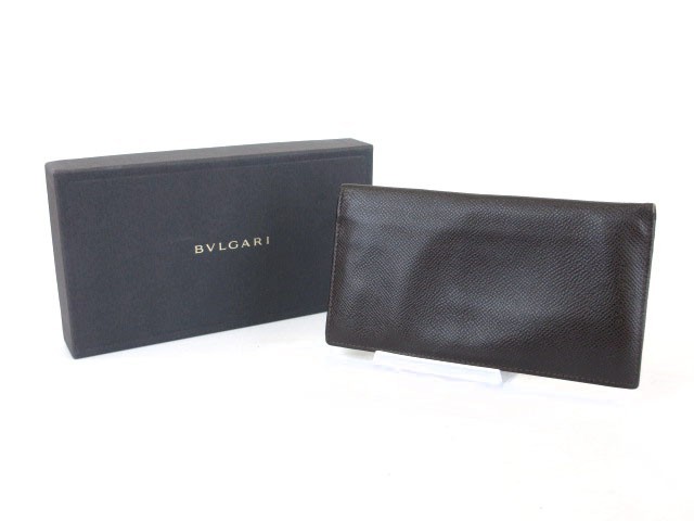 ブルガリ BVLGARI 札入れ レザー 茶 ブラウン /mm メンズ_画像6