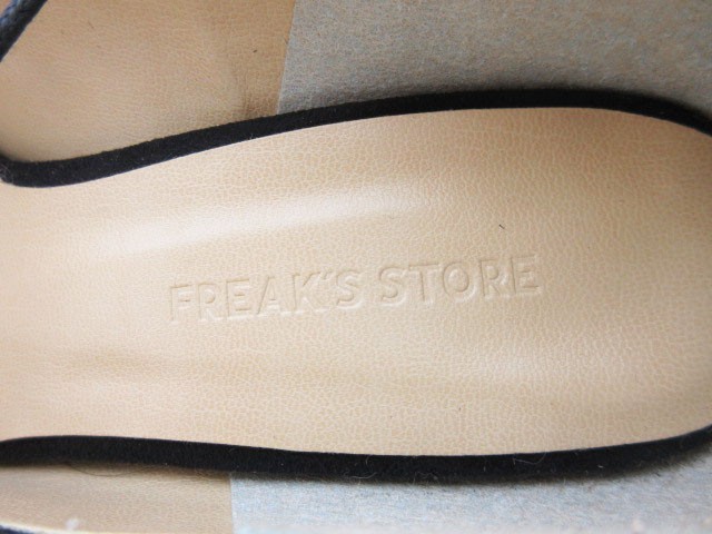 フリークスストア FREAKS STORE パンプス レースアップ ポインテッドトゥ 37 黒 ブラック amy1213 レディース_画像7