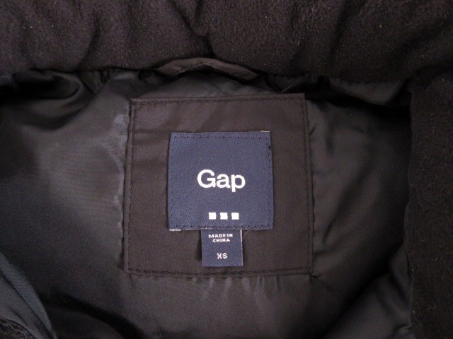  Gap GAP jacket the best cotton inside coating XS black black lady's 
