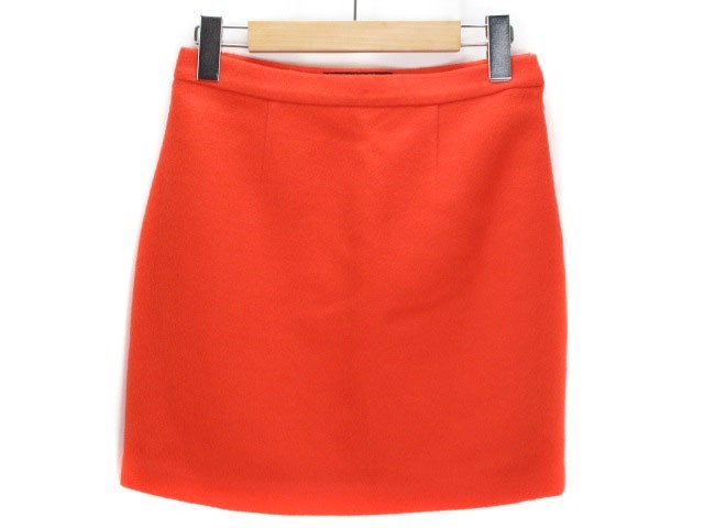  Banner Barrett Banner Barrett skirt tight ko Kuhn Mini wool 38 orange lady's 