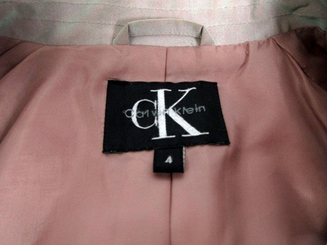si-ke- Calvin Klein ck Calvin Klein jacket turn-down collar polarized light 4 domestic regular gray lady's 