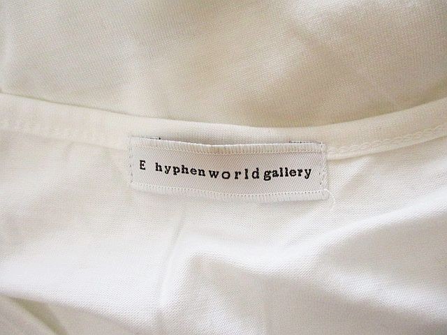  E hyphen world gallery E HYPHEN WORLD GALLERY майка chu-ru одноцветный белый F женский 