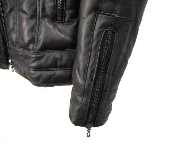 シェラック SHELLAC レザー ダウンジャケット シングルライダース