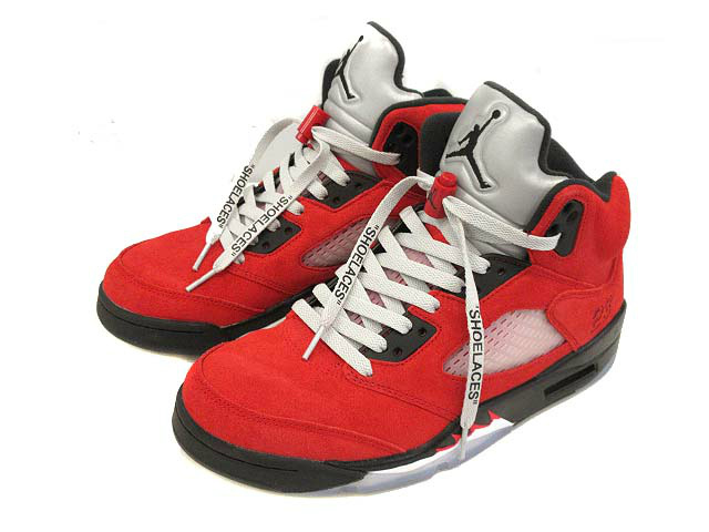 ナイキ NIKE AIR JORDAN 5 RETRO Raging Bull varsity red エアジョーダン 5 レトロ 26.5 赤 レッド スニーカー 靴 シューズ ☆AA★