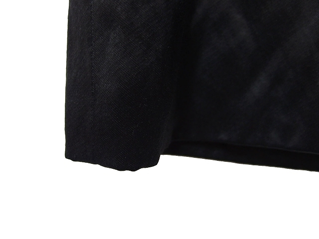 プラダ PRADA 国内正規 スカート ひざ丈 ラップ 巻き 無地 42 ブラック 黒 /C レディース_画像6